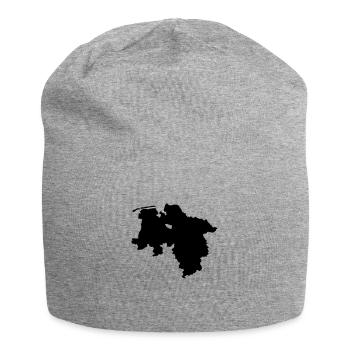 Basse-Saxe - Bonnet en jersey - gris chiné - Devant