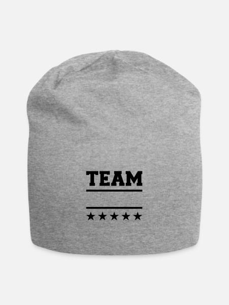 Team - Jersey-Beanie - Grau meliert