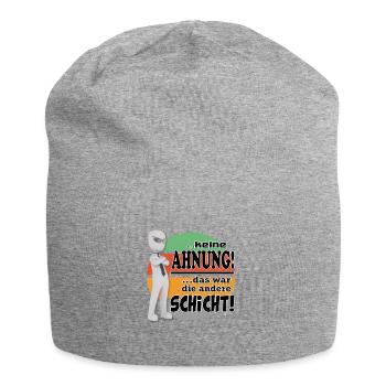 Sprüche Arbeit Beruf Schicht Job - Jersey-Beanie - Grau meliert - Vorne