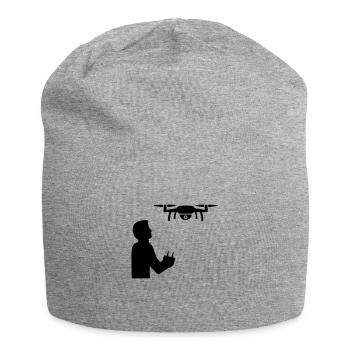 drone - Jersey Beanie - heather grey - Front