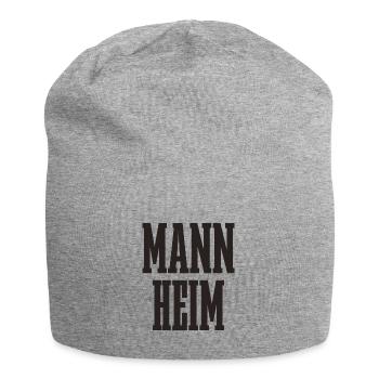 Mannheim - Jersey-Beanie - Grau meliert - Vorne