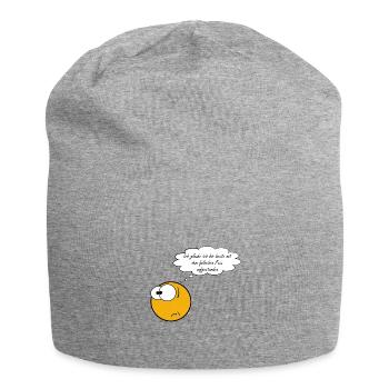 Falscher Fuss - Jersey-Beanie - Grau meliert - Vorne