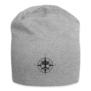 compass tree of life 02 - Jersey Beanie - heather grey - Front