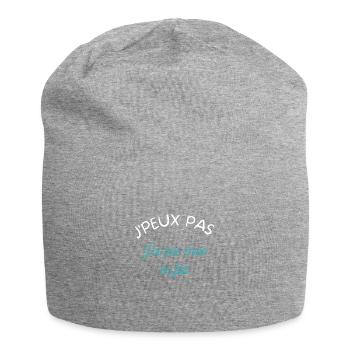 J peux pas j'ai pas envie en fait - Bonnet en jersey - gris chiné - Devant