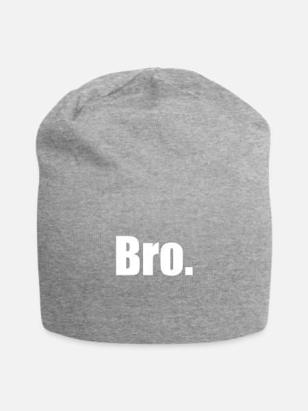 Bro - Jersey-Beanie - Grau meliert