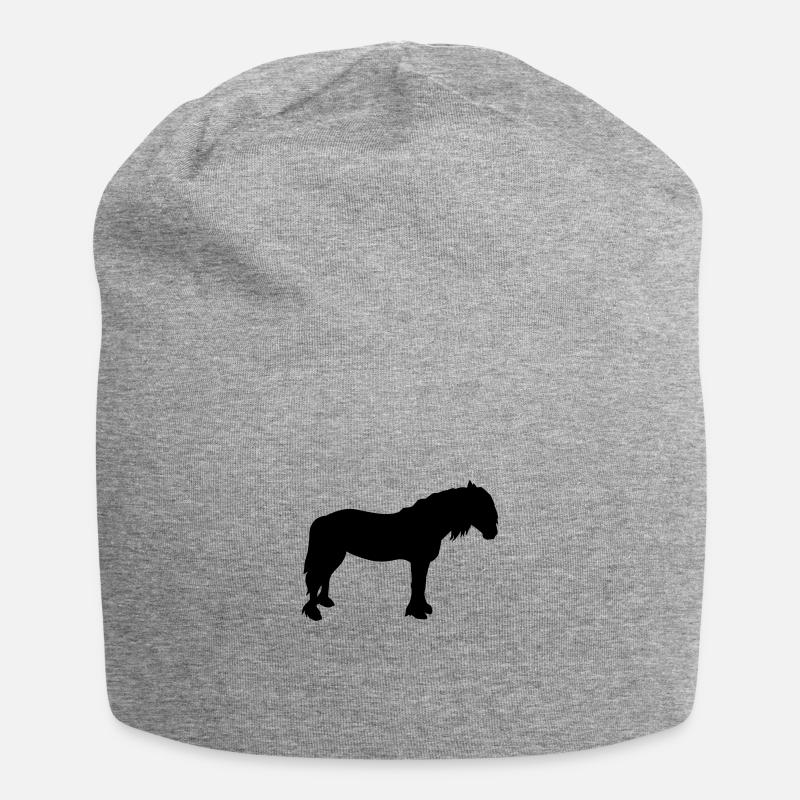 Cheval - Bonnet en jersey - gris chiné
