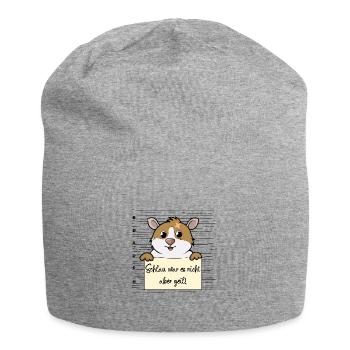 Meerschweinchen lustiger Spruch humor Gefängnisbil - Jersey-Beanie - Grau meliert - Vorne