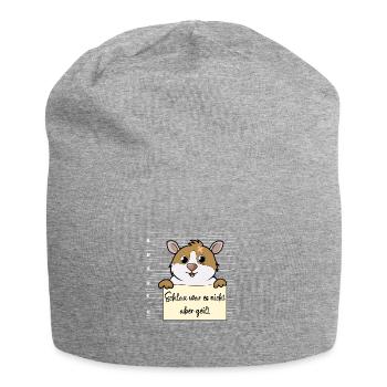 Meerschweinchen lustiger Spruch humor Gefängnisbil - Jersey-Beanie - Grau meliert - Vorne