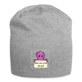 Oktopus lustiger Spruch humor Gefängnisbild - Jersey-Beanie - Grau meliert - Vorne