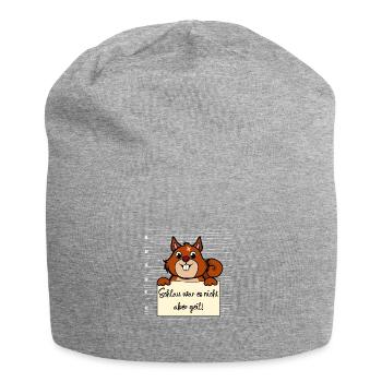 Eichhörnchen lustiger Spruch humor Gefängnisbild - Jersey-Beanie - Grau meliert - Vorne