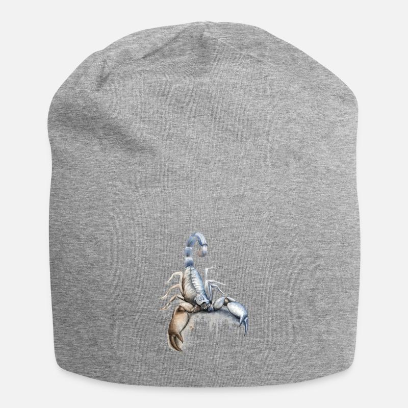 Sternzeichen Skorpion - Jersey-Beanie - Grau meliert