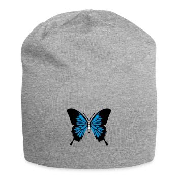 Butterfly - Jersey Beanie - heather grey - Front