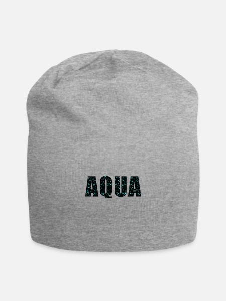 Aqua - Jersey-Beanie - Grau meliert