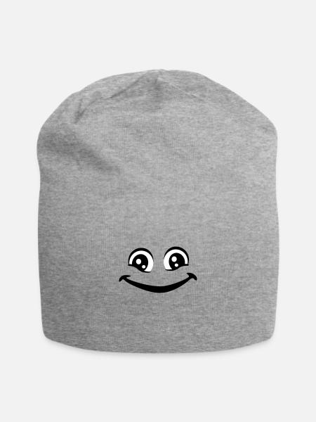 yeux - Bonnet en jersey - gris chiné