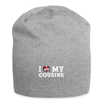Ich liebe meine Cousins , ich liebe meine Cousins Vintage - Jersey-Beanie - Grau meliert - Vorne