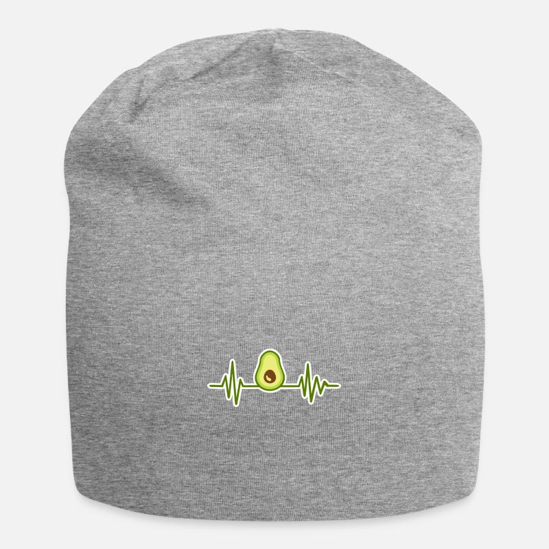 Avocado - Jersey-Beanie - Grau meliert