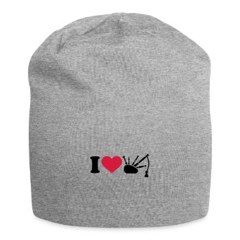 Dudelsack - Jersey-Beanie - Grau meliert - Vorne