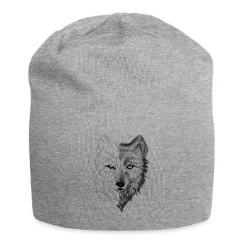 loup - Bonnet en jersey - gris chiné - Devant