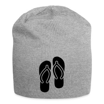 Icône Tongs - Bonnet en jersey - gris chiné - Devant