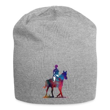 Reiter #rider #horse #sport - Jersey-Beanie - Grau meliert - Vorne