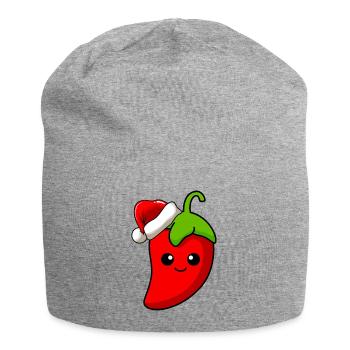Chilli Weihnachten Comic Xmas - Jersey-Beanie - Grau meliert - Vorne