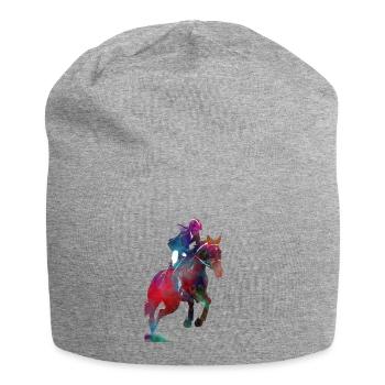 Reiter #rider #horse #sport - Jersey-Beanie - Grau meliert - Vorne