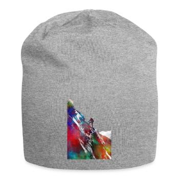 Bergsteigersport Kunst #sport - Jersey-Beanie - Grau meliert - Vorne