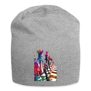Schach #chess #sport - Jersey-Beanie - Grau meliert - Vorne