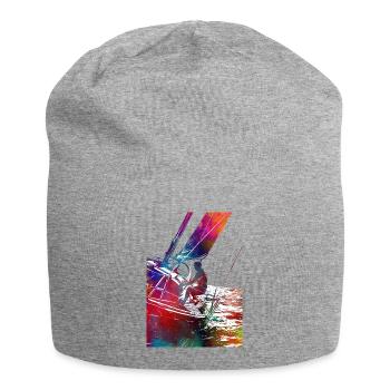 Yachtrennsport Kunst #yachting - Jersey-Beanie - Grau meliert - Vorne