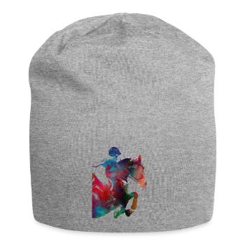 Horse Rider #rider #horse #sport - Jersey Beanie - heather grey - Front