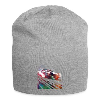 Cars racing #racing #sport - Jersey Beanie - heather grey - Front