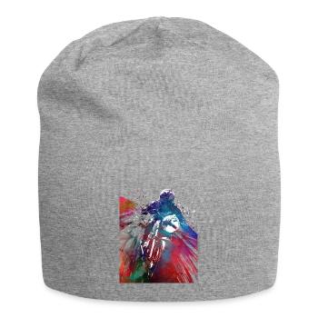 Courses automobiles #motor #sport - Bonnet en jersey - gris chiné - Devant
