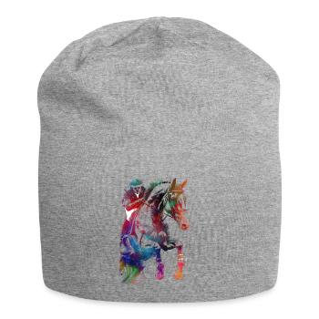Horse Rider #rider #horse #sport - Jersey Beanie - heather grey - Front