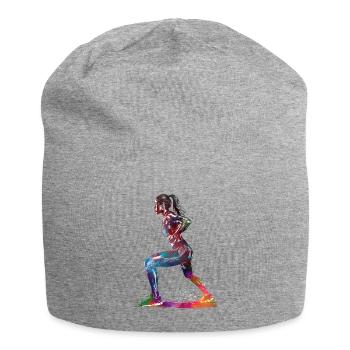 Articles de sport de fitness #fitness - Bonnet en jersey - gris chiné - Devant