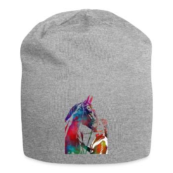 Reiter #rider #horse #sport - Jersey-Beanie - Grau meliert - Vorne