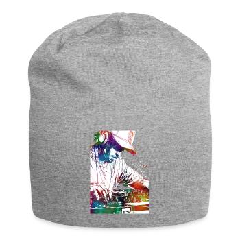 DJ music console - Jersey Beanie - heather grey - Front