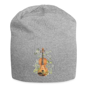 Violin Violin - Jersey Beanie - heather grey - Front