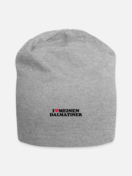 Dalmatiner - Jersey-Beanie - Grau meliert