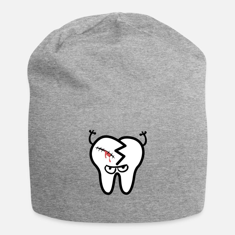bad tooth - Jersey Beanie - heather grey