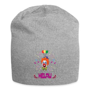 Carnaval | Clown | Helau Drôle | Carnaval - Bonnet en jersey - gris chiné - Devant