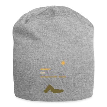 Summer | Sun | Beverage accident | Funny | Alcohol - Jersey Beanie - heather grey - Front