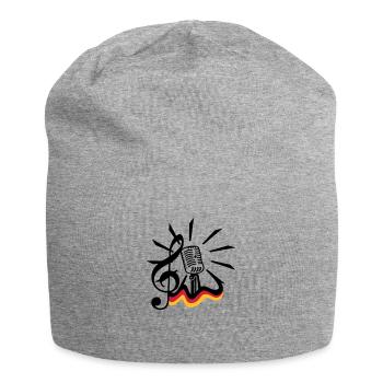 Ein Lied für Deutschland / clef 'n mic (3c) - Jersey-Beanie - Grau meliert - Vorne