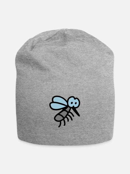 Mücke - Insekt 3 - Jersey-Beanie - Grau meliert