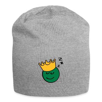 Peas king sleep - Jersey Beanie - heather grey - Front
