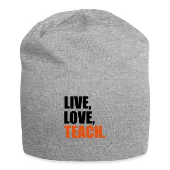 Lehrer - Jersey-Beanie - Grau meliert - Vorne