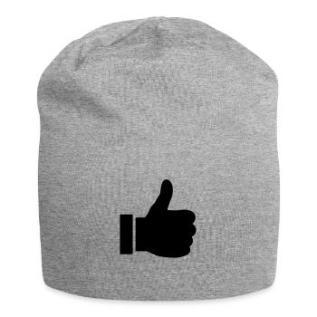 like symbol - Jersey Beanie - heather grey - Front