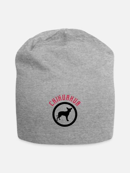Chihuahua 2c - Jersey-Beanie - Grau meliert