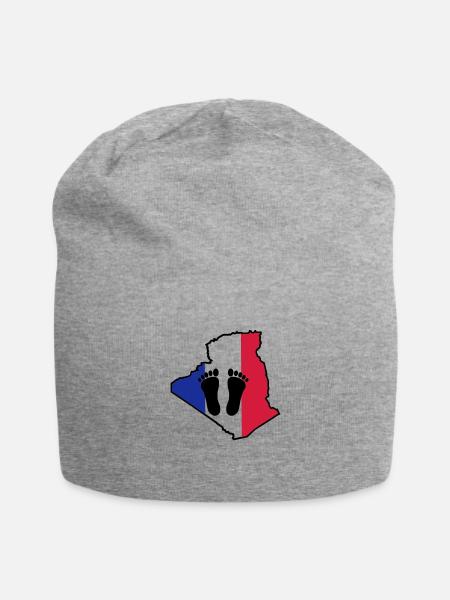 Algérie française pieds noirs - Bonnet en jersey - gris chiné