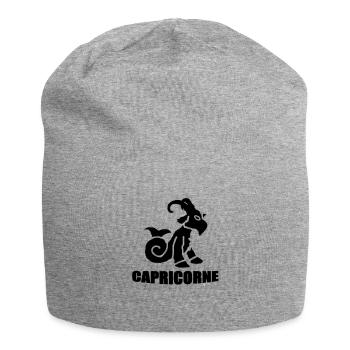 capricorne - Bonnet en jersey - gris chiné - Devant