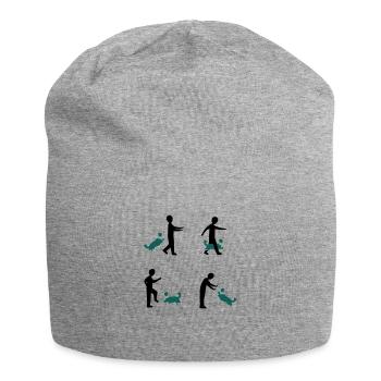 Dog Dancing 3-1 - Jersey-Beanie - Grau meliert - Vorne